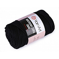 Strickgarn Macrame Cord 250 g - schwarz, 1 Buc.