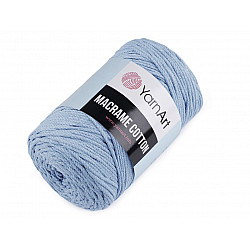 Stricken / Häkeln Baumwoll Makramee, 250 g - hellblau