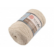 Stricken / Häkeln Baumwoll Makramee, 250 g - beige