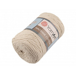 Stricken / Häkeln Baumwoll Makramee, 250 g - beige