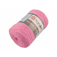 Stricken / Häkeln Baumwoll-Makramee, 250 g - mittelgroßes Rosa