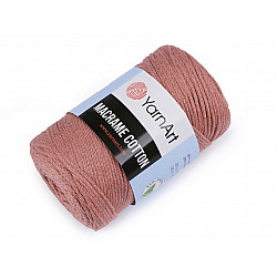 Stricken / Häkeln Baumwoll Makramee, 250 g - Rosa Vintage - GESCHLOSSEN