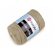 Stricken / Häkeln Baumwoll Makramee, 250 g - PAL grün