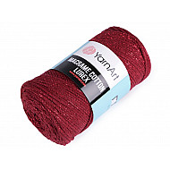 Strickgarn Macrame Cotton Lurex 250 g - Bordeaux hell, 1 Buc.