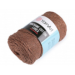 Strickgarn Macrame Cotton Lurex 250 g - hellbraun, 1 Buc.