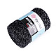 Strickgarn Macrame Cotton Lurex 250 g - schwarz - ezüst, 1 Buc.