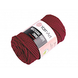 Strickgarn Macrame Rope 3 mm 250 g - Bordeaux, 1 Buc.