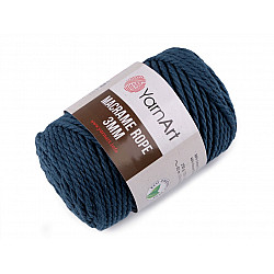 Strick- / Häkeln-Makramee-Seil, 3 mm, 250 g - graues Erdöl