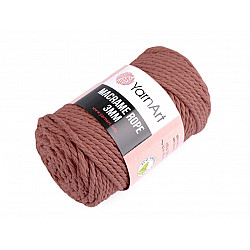 Strickgarn Macrame Rope 3 mm 250 g - dkl.-altrosa, 1 Buc.