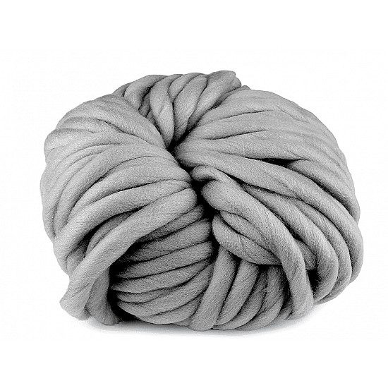 Extra dickes Strickgarn 250 g - grau