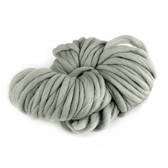 Extra dickes Strickgarn 250 g- grün grau