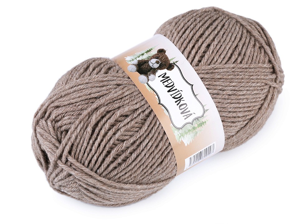 Strickgarn für Kuscheltiere 100g - dunkel-beige