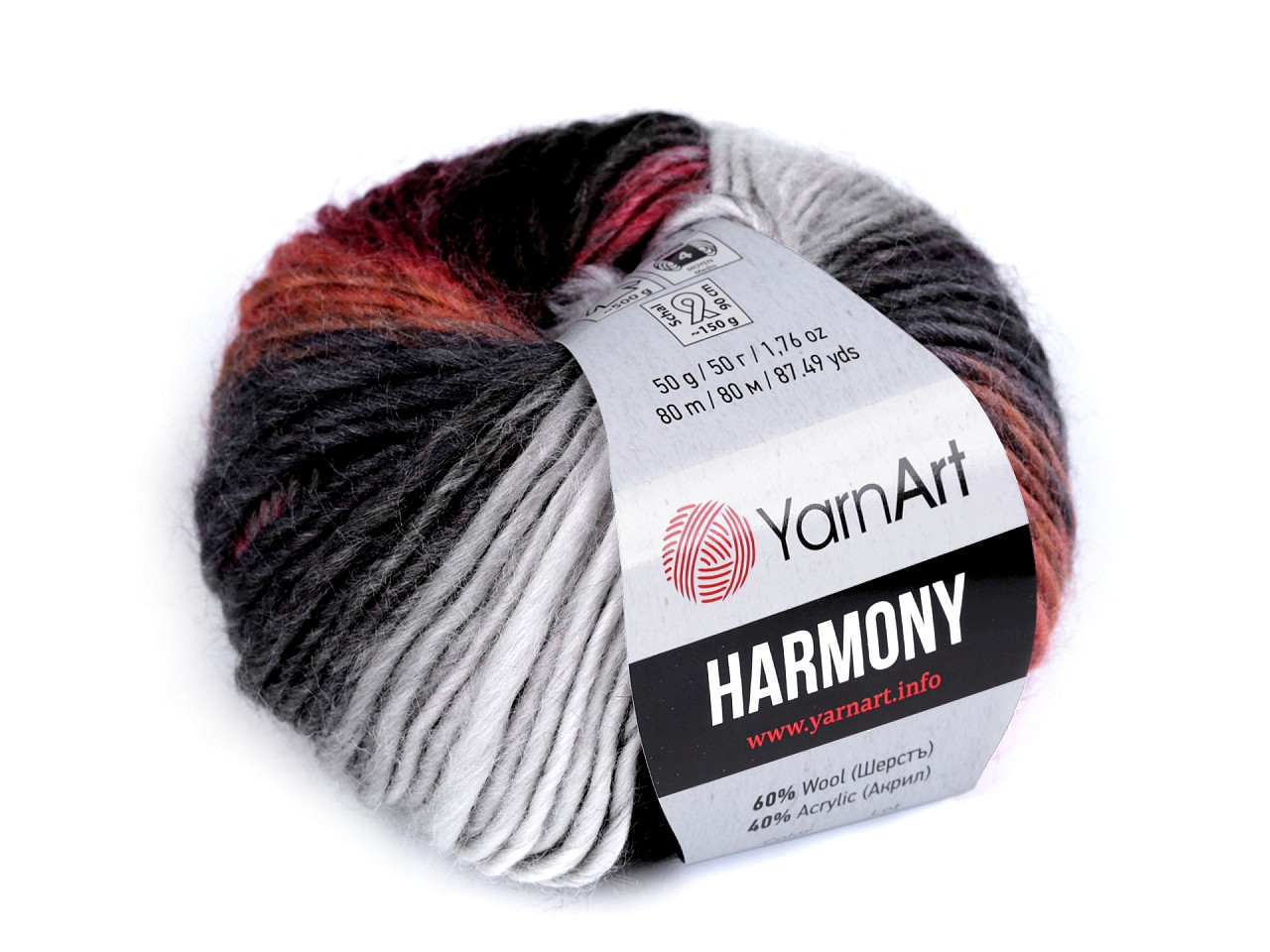 Strickgarn Harmony 50 g, grau