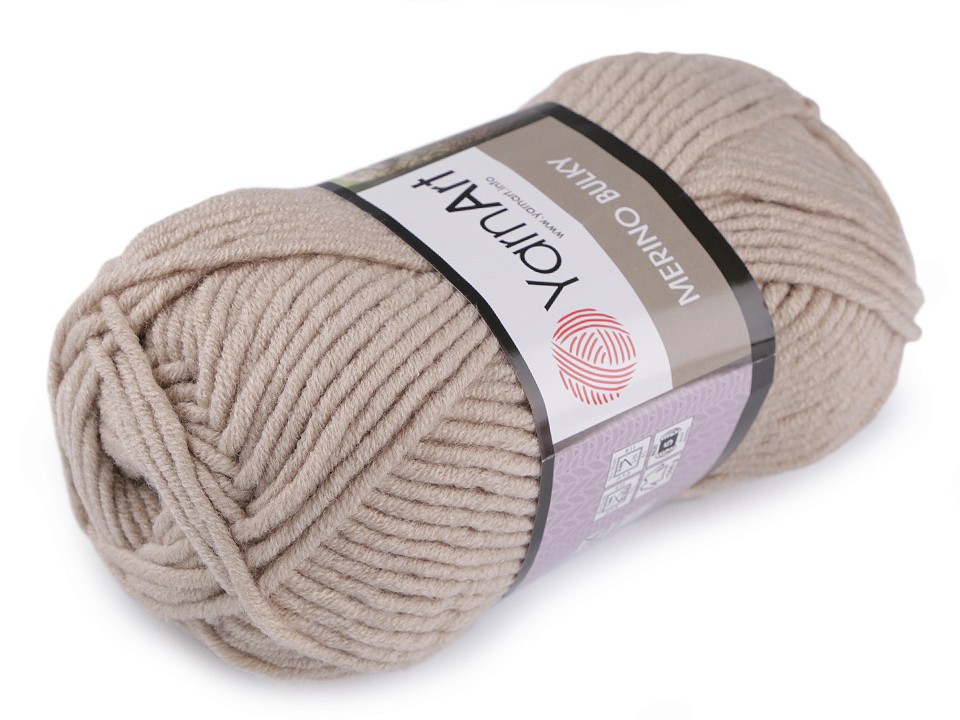 Knicken Merino sperrig, 100 g - Taupes